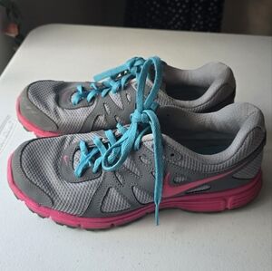 Nike Women’s Revolution 2 Running Shoes Grey Pink US Size 7.5